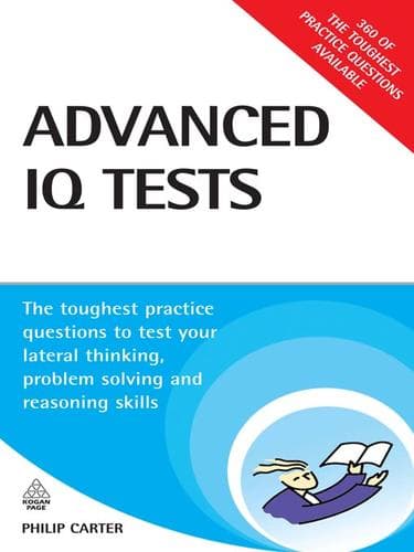 Tapa de Advanced IQ Tests