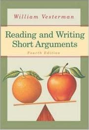 Tapa de Reading and writing short arguments