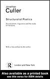 Tapa de Structuralist Poetics