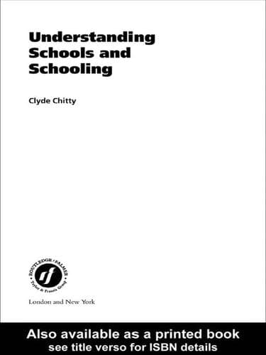 Tapa de Understanding Schools and Schooling