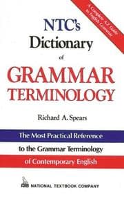 Tapa de N.T.C.'s Dictionary of Grammar Terminology