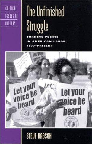 Tapa de The unfinished struggle