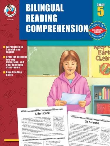 Tapa de Bilingual Reading Comprehension, Grade 5