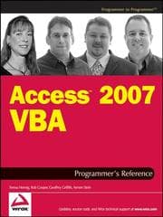 Tapa de Access 2007 VBA Programmer's Reference