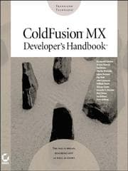 Tapa de ColdFusionMX Developer's Handbook