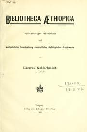 Tapa de Bibliotheca Aethiopica