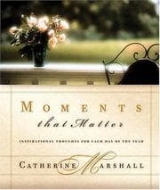 Tapa de Moments That Matter Inspiration For Each Day Of The Year