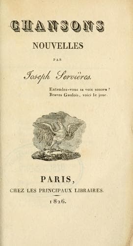 Tapa de Chansons nouvelles.