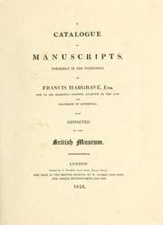 Tapa de A catalogue of manuscripts
