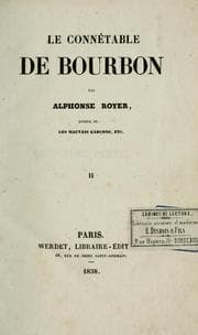 Tapa de Le connétable de Bourbon