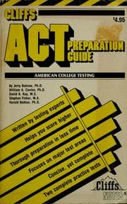 Tapa de Cliffs American college testing preparation guide