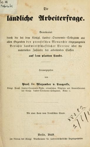 Tapa de ländliche Arbeiterfrage.