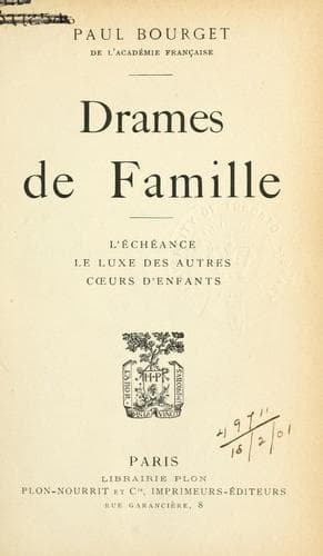 Tapa de Drames de famille