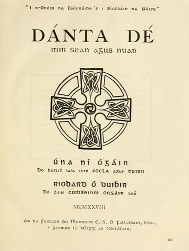 Tapa de Dánta Dé: idir sean agus nuadh