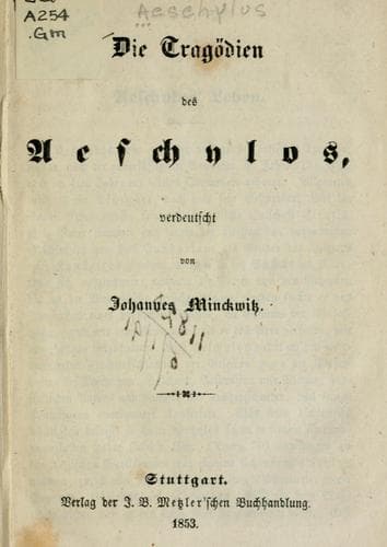 Tapa de Die Tragödien