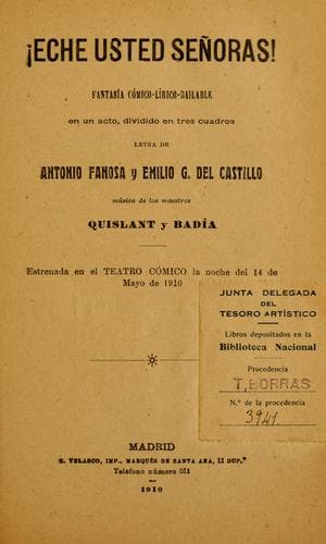 Tapa de !Eche usted señoras!