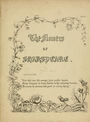 Tapa de The flowers of Shakespeare depicted by Viola