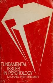 Tapa de Fundamental issues in psychology