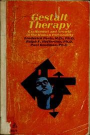 Tapa de Gestalt therapy: excitement and growth in the human personality