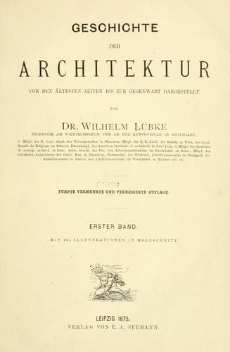 Tapa de Geschichte der architekur.