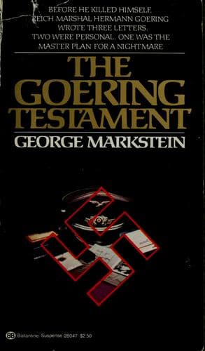 Tapa de The Goering testament