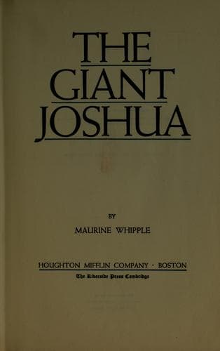 Tapa de The giant Joshua