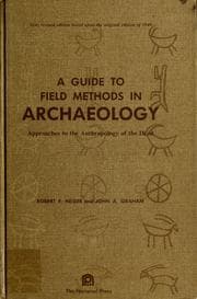 Tapa de A guide to field methods in archaeology