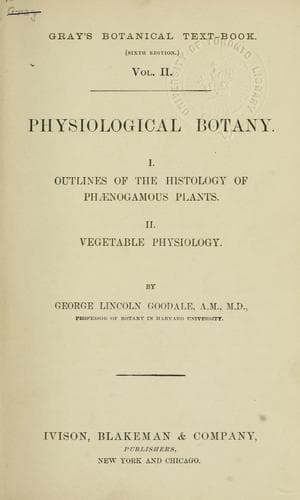 Tapa de Gray's Botanical text-book