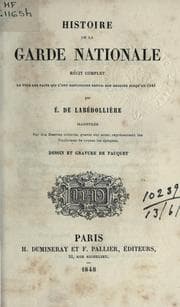 Tapa de Histoire de la garde nationale