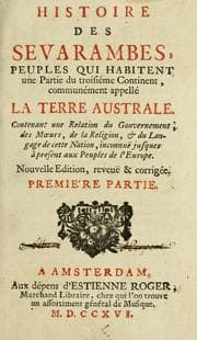 Tapa de Histoire des Sevarambes