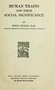 Tapa de Human traits and their social significance