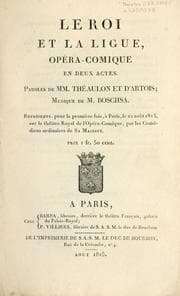 Tapa de Le roi et la ligue