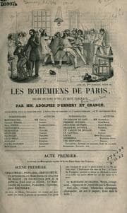 Tapa de Les bohémiens de Paris