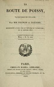 Tapa de La route de Poissy