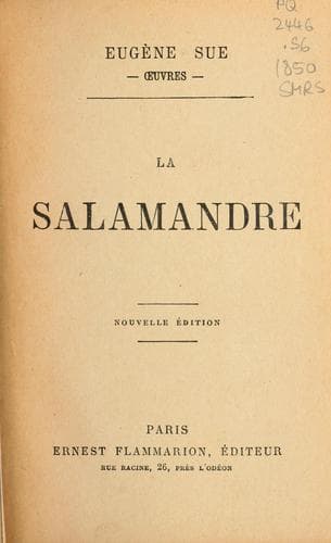 Tapa de La salamandre