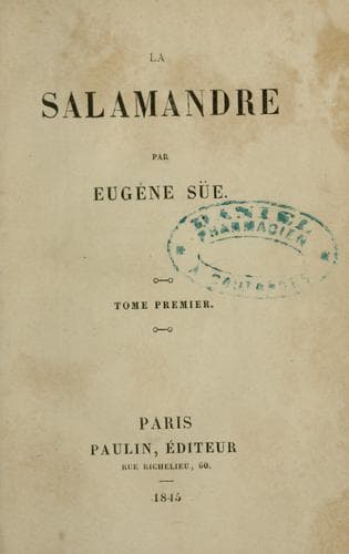 Tapa de La salamandre