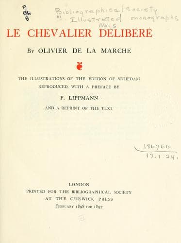 Tapa de chevalier délibéré