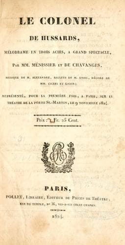 Tapa de colonel de hussards