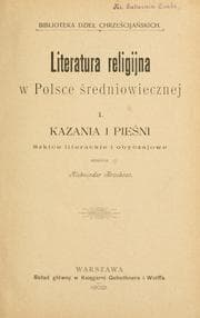Tapa de Literatura religijna w Polsce redniowiecznej