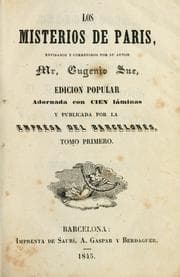 Tapa de Los misterios de Paris