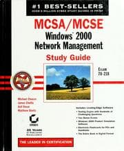 Tapa de MCSA/MCSE Windows 2000 network management study guide