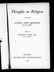 Tapa de Thoughts on religion