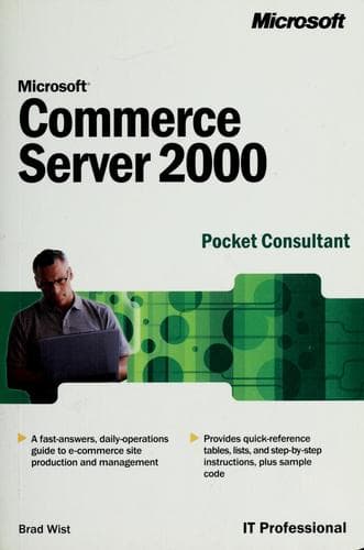Tapa de Microsoft commerce server 2000 pocket consultant