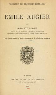 Tapa de Émile Augier