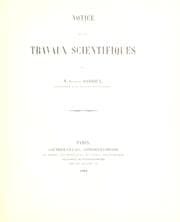 Tapa de Notice sur les travaux scientifiques de M. Gaston Darboux