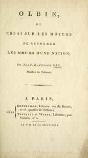 Tapa de Olbie, ou, Essai sur les moyens de réformer les murs d'une nation