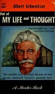 Tapa de Out of my life and thought