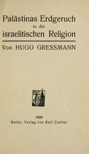 Tapa de Palästinas Erdgeruch in der israelitischen Religion