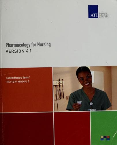 Tapa de Pharmacology for nursing