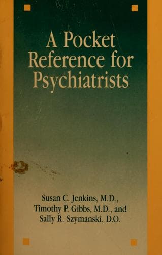 Tapa de A pocket reference for psychiatrists
